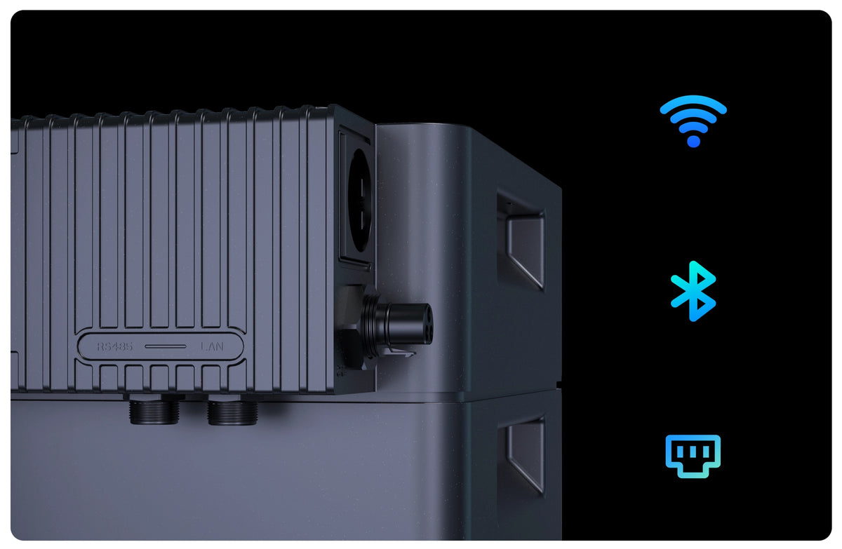 VENUS D, 4kW 4MPPT Balkonkraftwerk mit Speicher und 2,2kW AC-Kopplung, Flexible Erweiterung auf bis zu 6 Einheiten & 15,36 kWh