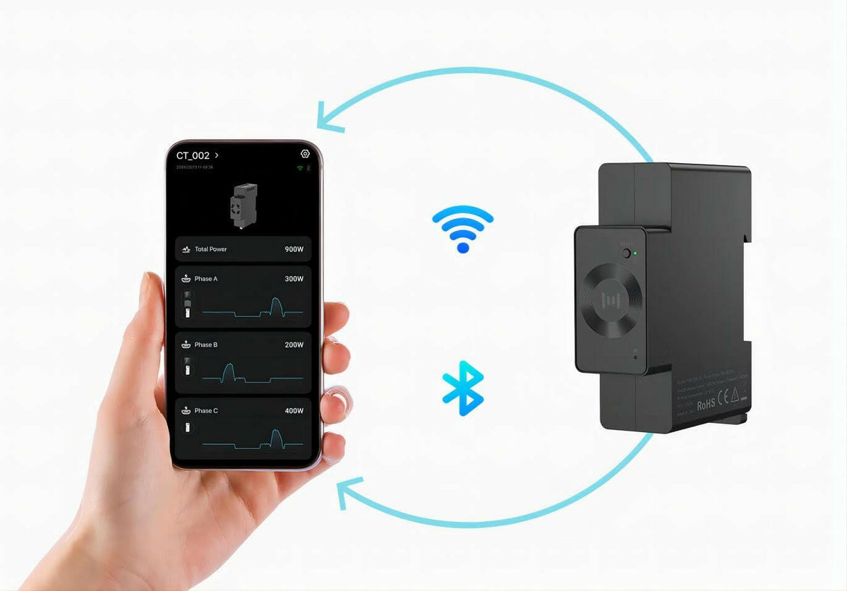 CT002 Smart Meter mit Smartphone-App – Energieverbrauch in Echtzeit überwachen per Bluetooth und WiFi