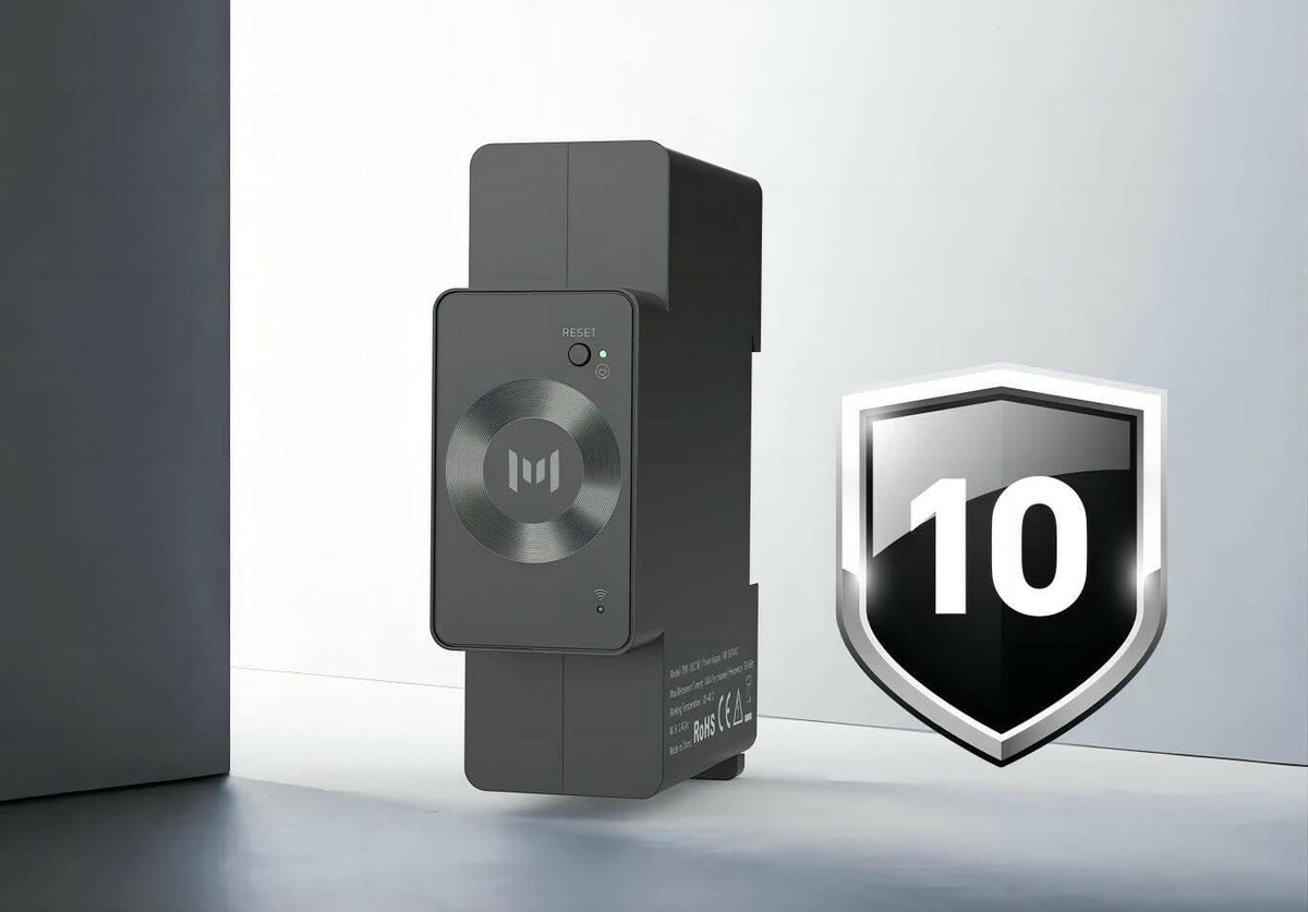 Marstek CT002 Stromzähler – Drei Perspektiven zur Darstellung von Design und Größe