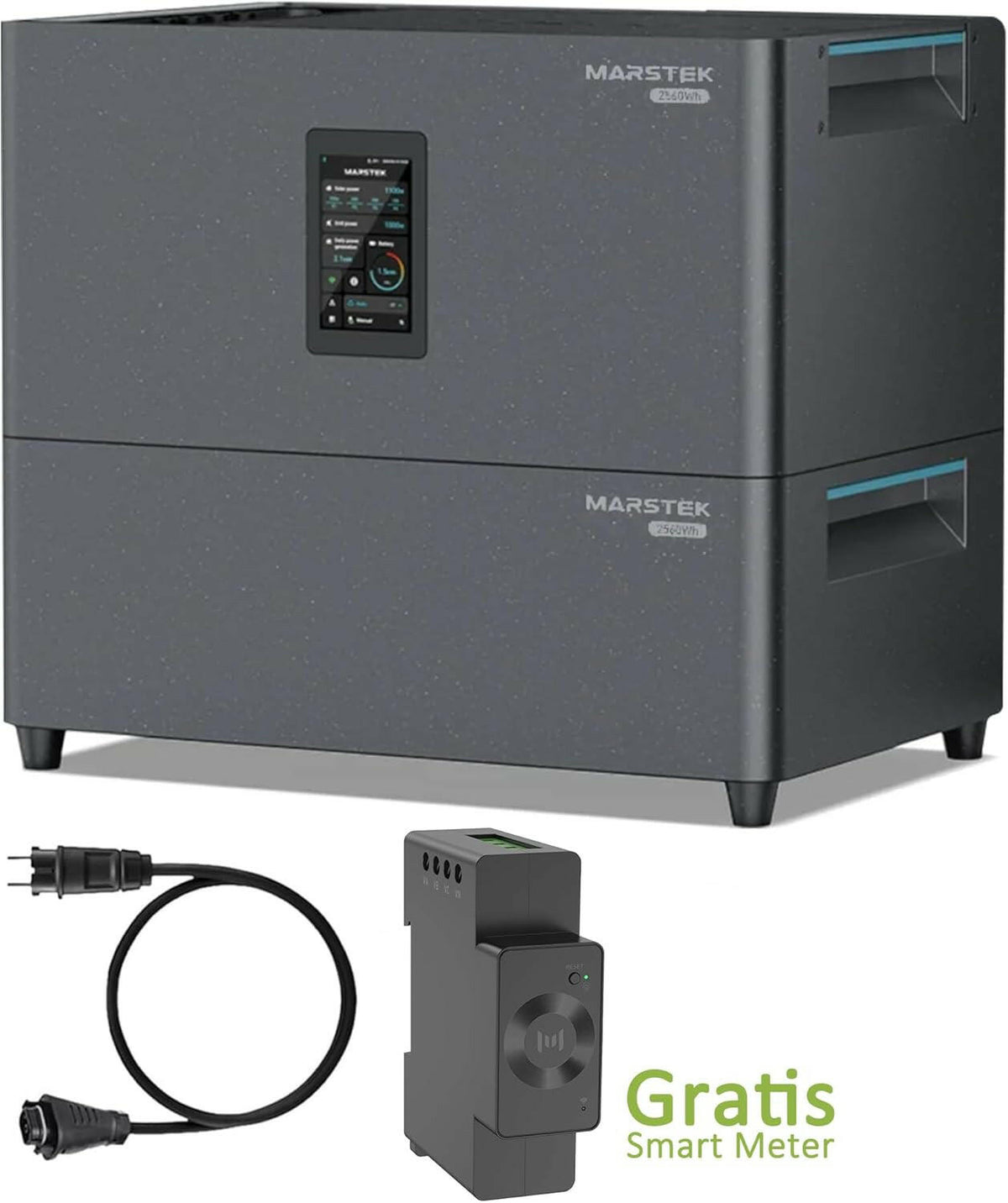 Marstek Jupiter C+ Komplettsystem – Wechselrichter mit Anschlusskabeln